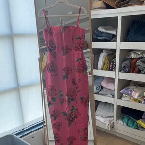 Saulee Pink Floral Dress